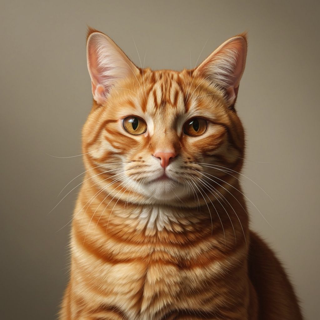 Orange cat portrait